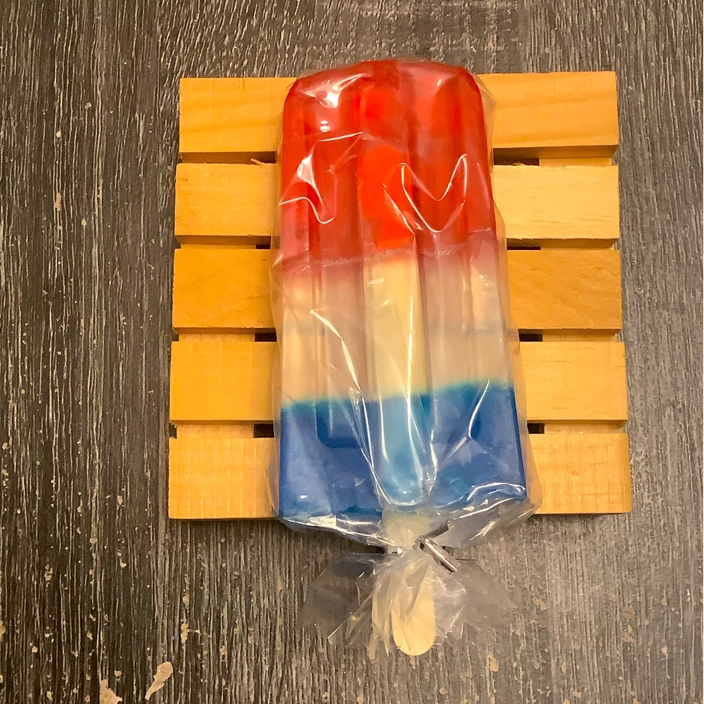 Patriotic Red, White, and Blue Popsicle Party Decor Soap